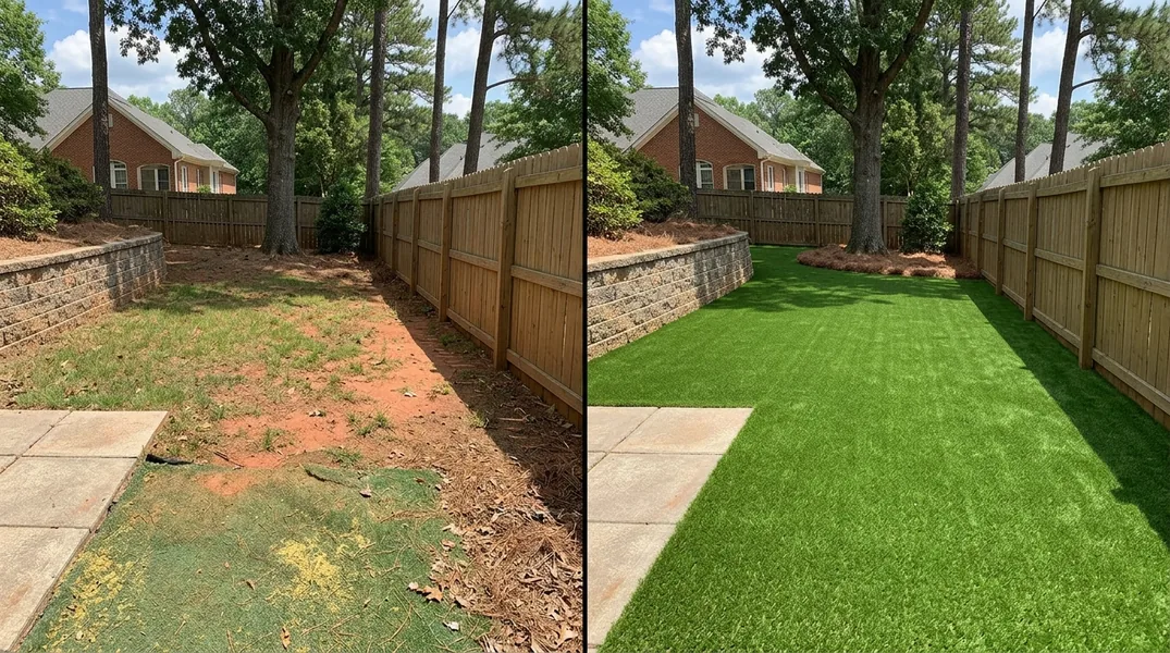 Result artificial grass installation in Atlanta - Atlanta Turf Installation